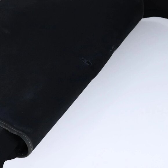 HERMES Buenaventura Shoulder Bag Canvas Black Auth - Picture 13 of 15